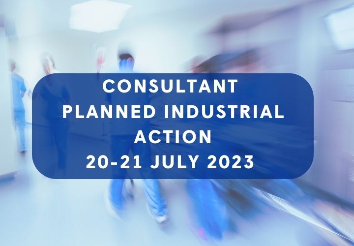 Consultant national industrial action – July 2023