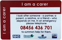 devon carers parking card
