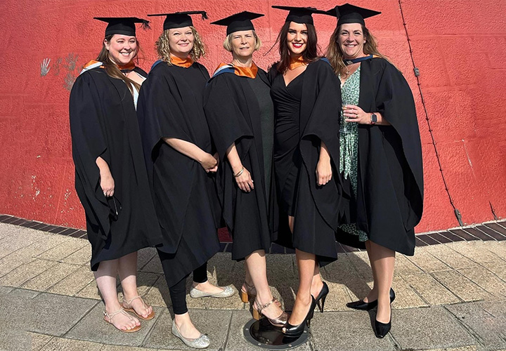 Seven community nurses graduate from the first new bespoke district nursing course held in Devon for 15 years