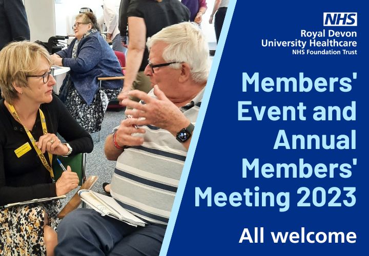 Find out what’s happening at your local NHS trust at our public event and Annual Members’ Meeting