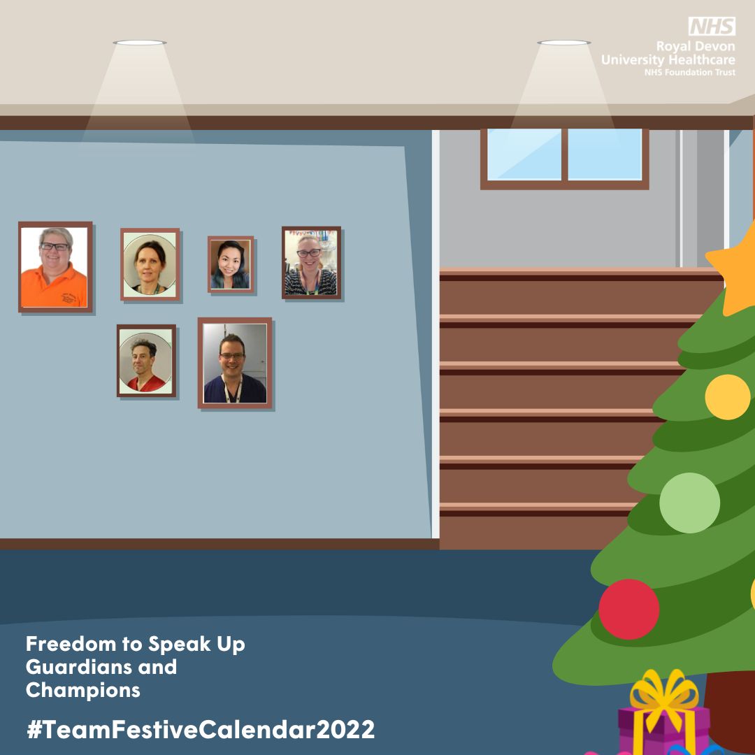 Royal Devon Festive Calendar day 12: Freedom to Speak Up Guardians and Champions
