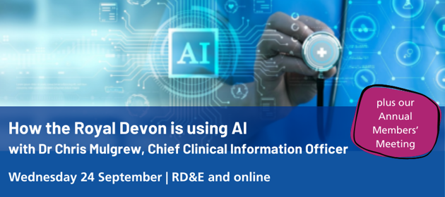 Graphic to promote AMM and AI talk 2025