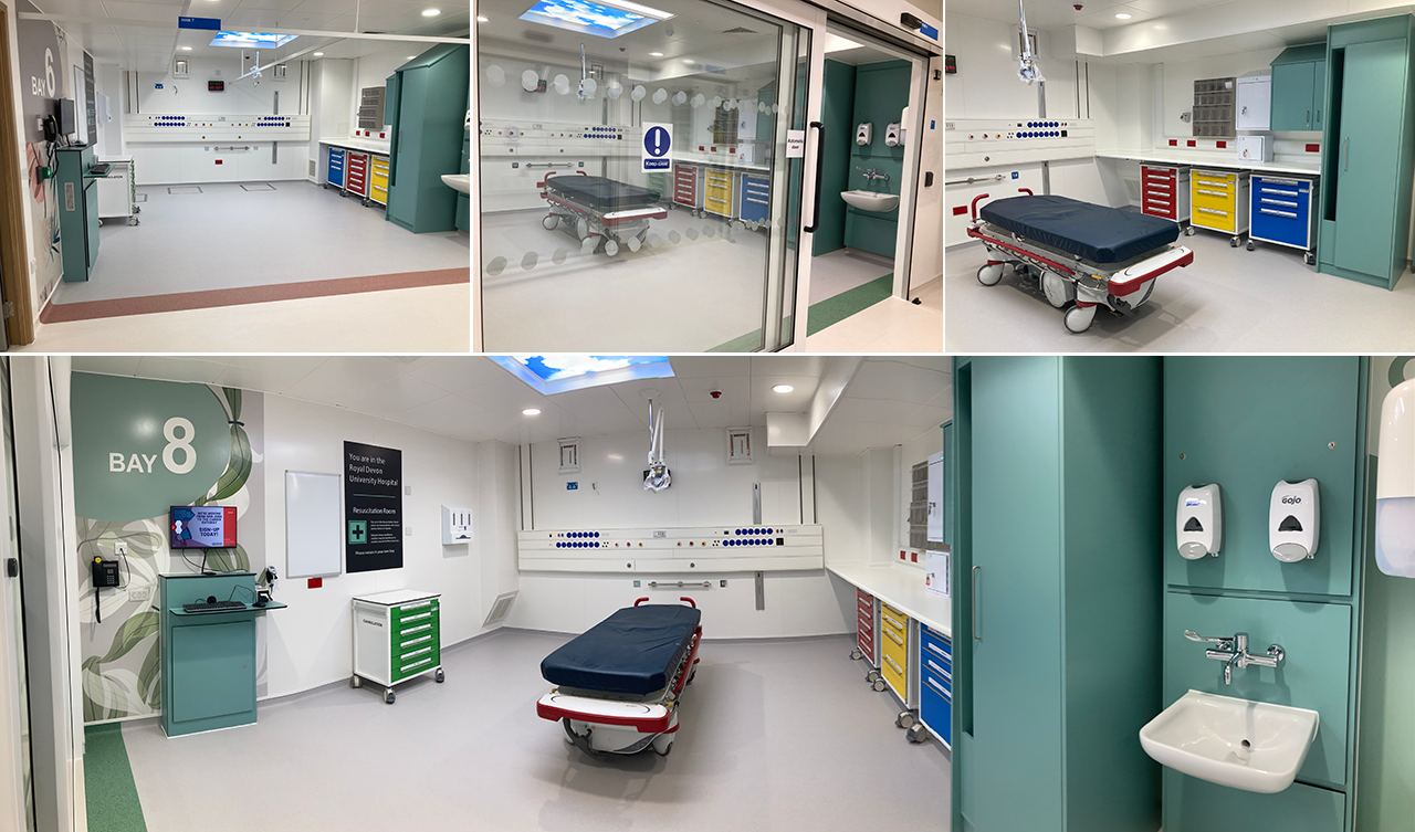 Photos of the redesigned Royal Devon and Exeter Hospital’s Wonford Emergency Department (ED)