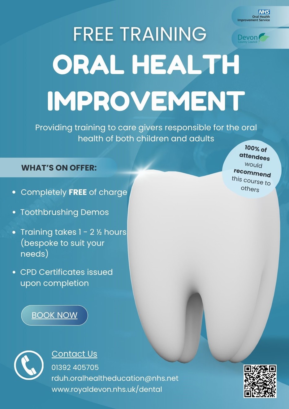 oral health improvement training poster
