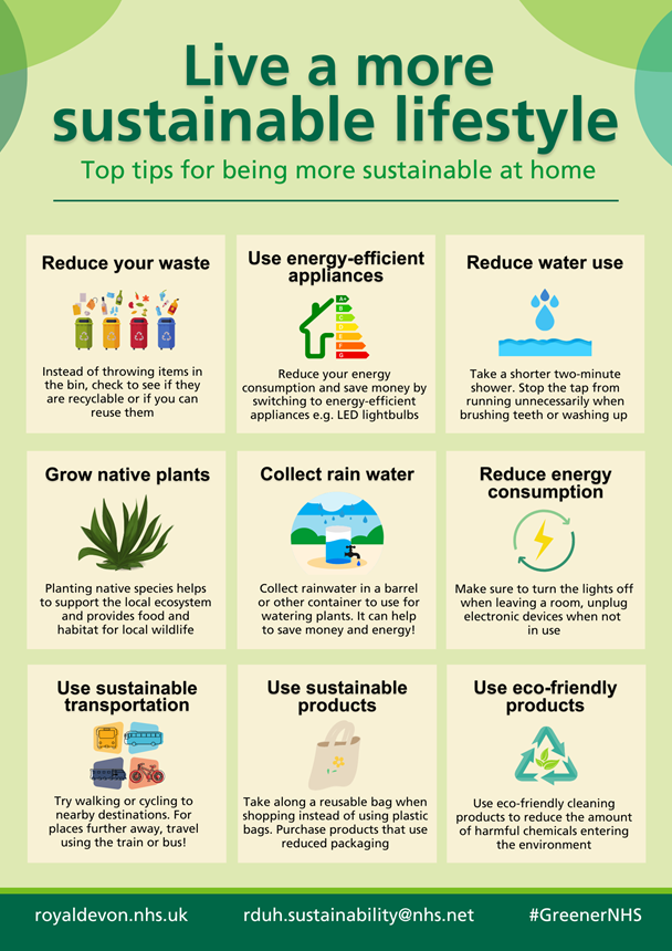 How can we stay sustainable at home?